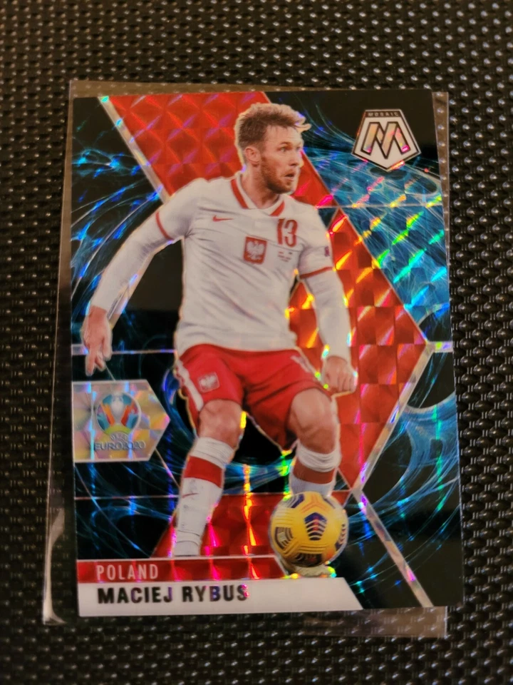 2021 Panini Mosaic Soccer Maciej Rybus Mosaic Genesis Prizm #68 - Poland - Image 1 of 2