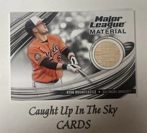 2023 Topps Update Ryan Mountcastle Major League Materials Game Used Bat Orioles - Picture 1 of 2