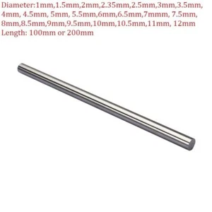 1mm-12mm HSS Steel Round Rod Bar Shaft Axie Metal 100mm-200mm Long Metalworking - Picture 1 of 5