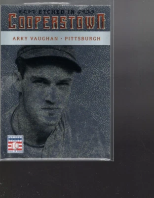 B4086- 2015 Panini Cooperstown Etched in cooperstown Silver #3 Arky Vaughan - Image 1 of 2