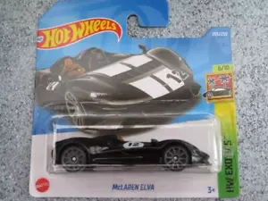 H2203 McLAREN ELVA Negro Hot Wheels 2022 203/250 CaseL Nueva fundición - Imagen 1 de 2