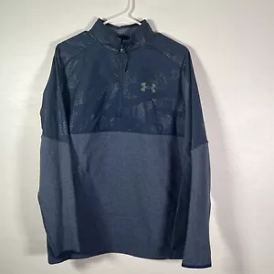 Nuevo con etiquetas $70 Under Armour ColdGear Infrarrojo 1/2 Cremallera Microfleece Azul S 1345315-408 - Imagen 1 de 6