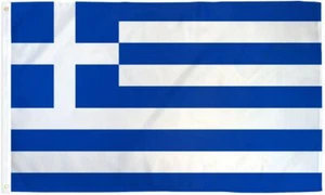 10 x "GREECE" flag 3x5 ft polyester banner Grecian Greek Greeka European EU UN - Picture 1 of 9