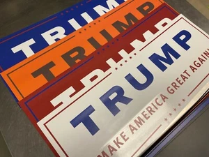 ORANGE - USA Magnets 24" x 9" TRUMP Outdoor Auto Car Removable Decal 2024 MAGNET - Bild 1 von 5