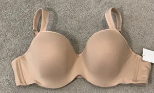 Le Mystere Dream Tisha Underwire Bra Women Size 44C Beige Molded Cups Wide Strap - Picture 1 of 15
