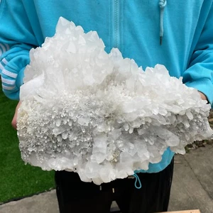 6860g Large Natural White Quartz Crystal Cluster Mineral Rough Specimen Healing - Imagen 1 de 15