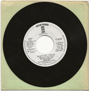 EAGLES HEARTACHE TONIGHT VERY RARE CANADA PROMO-ONLY SINGLE FROM 1979, MINT - Picture 1 of 2