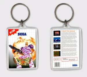 FORGOTTEN WORLDS SEGA MASTER SYSTEM LLAVERO KEYRING - Imagen 1 de 1