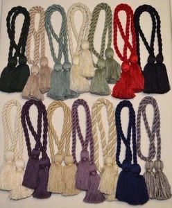 Curtain & Chair Tie Back -28"spread w/ 3.5"tassels - 14 colors to choose from! - Picture 1 of 15