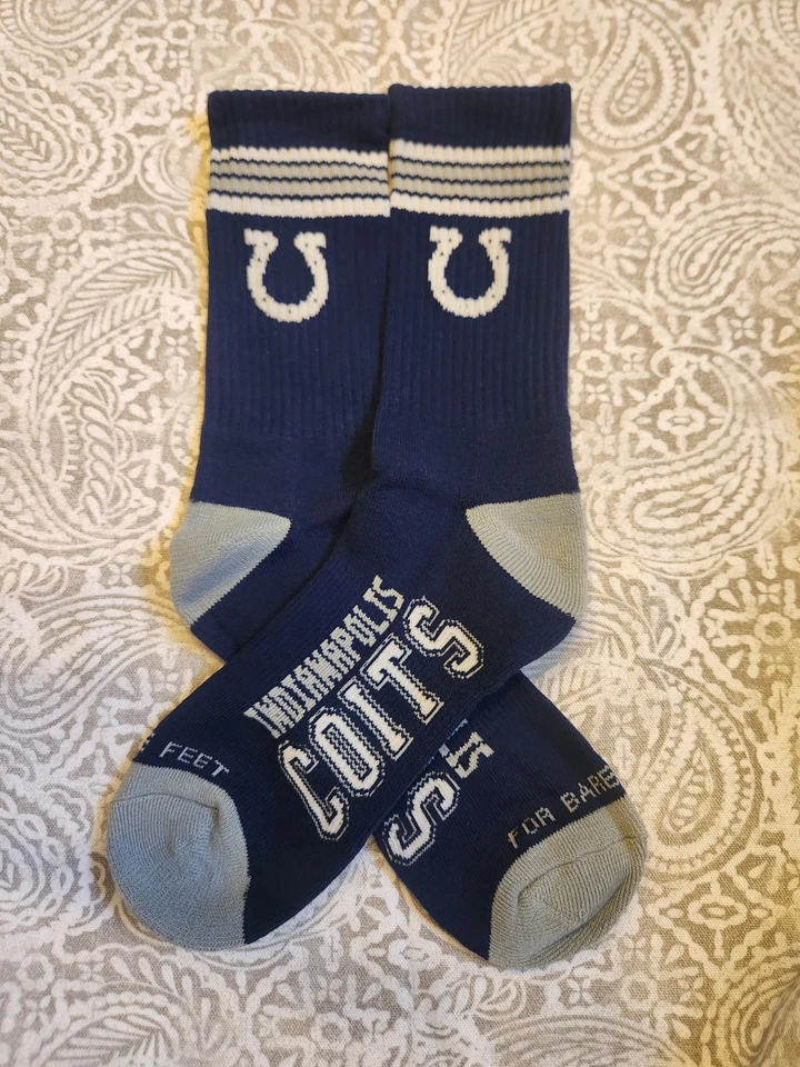 Calcetín Indianapolis Colts For Bare Feet Unisex NFL Football Crew Talla 9-11  Foto 1 de 1