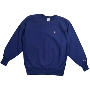 Champion Reverse Weave Crew Sweatshirt Herren XXL Blau USA Made 90s Vintage - Bild 1 von 8