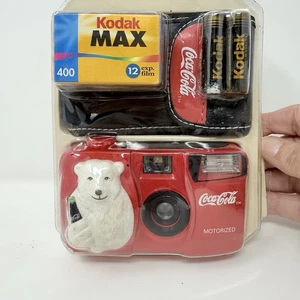 Set fotocamera Coca Cola 35mm orso polare nuova vintage 1999 da collezione DIFETTO LEGGI - Foto 1 di 14