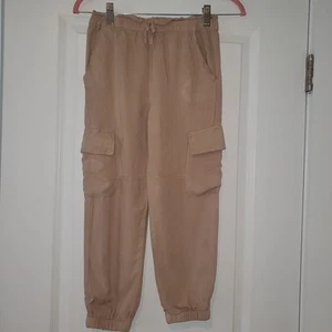 Epic Threads Cargo Joggers Big Girls M Light Wash OR Khaki, EUC - Picture 1 of 4