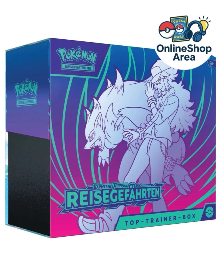 Pokémon Reisegefährten Karmesin & Purpur Top Trainer Box DEUTSCH *NEU & OVP* - Bild 1 von 1