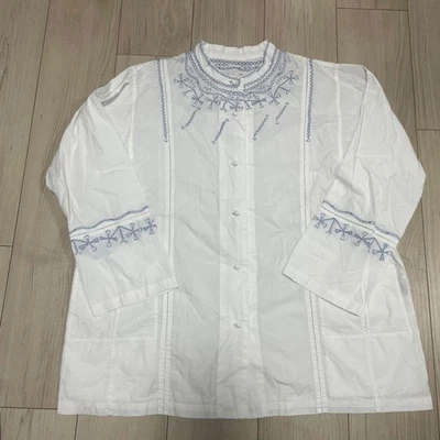 HaaT ISSEY MIYAKE HA72FJ556 группы воротник длинным рукавом рубашка, белый, 3, Япония - Изображение 1 из 4