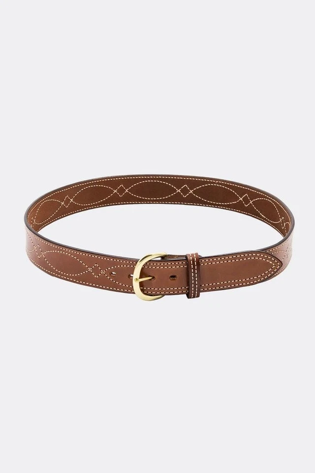 Bianchi Model B9 Reversible Fancy Stitched Belt 1.75" (45mm) Tan - Image 1 of 1