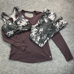 Mirika Mujer Sujetador Deportivo Pequeño Púrpura Negro Mármol Leggings Conjunto de 3 Piezas Phillip - Imagen 1 de 20