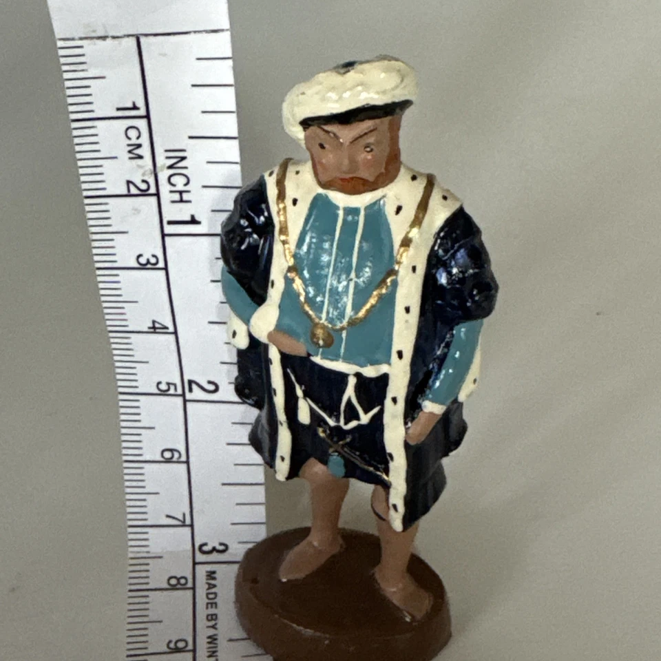 Figura de cera de Madame Tussaud del rey Enrique VIII de juguete de plomo de Gran Bretaña Foto 1 de 4