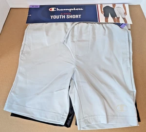 Boys Champion Black and Gray Atletic Shorts Lightweight Fit Size XS - Picture 1 of 5