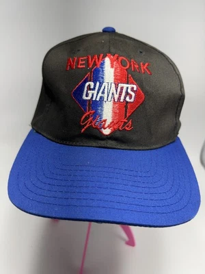 Gorra de colección New York Giants Snap Back negra azul NFL fútbol americano años 90 Foto 1 de 4