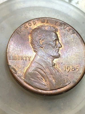 1985p 💯🔥Lincoln Cent 💯🔥 Amizing Lincoln Cent Cud & Die Break History￼ Coin - Image 1 of 4