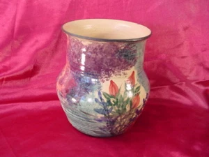 Vaso ceramica artistica North Carolina firmato NC Pottery multicolore - Foto 1 di 3