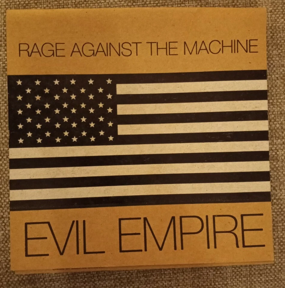 RAGE AGAINST THE MACHINE EVIL EMPIRE Advance Silkscreened NM 7 inch SCARCE 1995 - Image 1 of 4