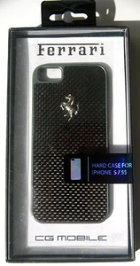 Official Ferrari Licensed Carbon Fiber Effect Hard Case for iPhone 5 5S SE 2016 - Picture 1 of 2