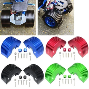 For TAMIYA T3-01 RC Car Aluminum Alloy Mud Guard Fender Rear Wheel w/Hex Adapter - Picture 1 of 9