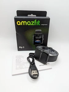 Amazfit Bip 3 A2172 Black Touchscreen Fitness Tracker Android Smartwatch - Picture 1 of 12