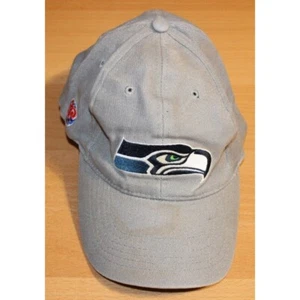 NFL Fútbol Seattle Seahawks Boston Pizza Logo Béisbol Elastizado Gorra Gorra Gris - Imagen 1 de 7