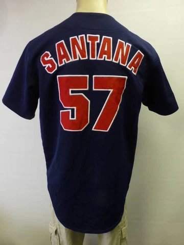 True Fan MLB Minnesota Twins Johan Santana #57 Baseball Jersey sewn stitched  M Cover