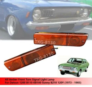Amber Front Turn Signal Light Fit Datsun 1200 B110 KB100 Sunny B210 120Y - Picture 1 of 5