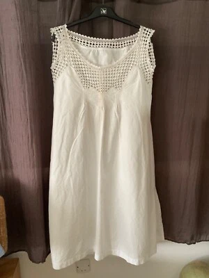 Chemise de nuit  ancienne .Monogramme BL  Lin /coton .N °45 - Photo 1/4