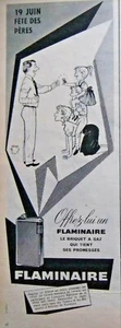 PRESSEWERBUNG 1955 FLAMMENGASFEUERZEUGE ZUM VATERTAG - Bild 1 von 1
