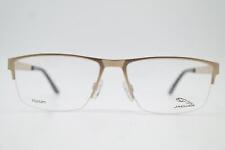 Glasses Jaguar 35046 Titanium Gold half Rim Frames Eyeglasses New