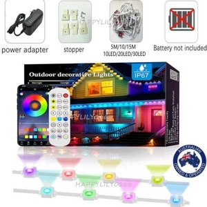 Permanent Outdoor Eaves Lights Smart RGBIC App Remote LED DIY Scene Modes lamp - Picture 1 of 29