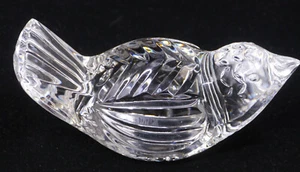 VINTAGE WATERFORD IRISH CRYSTAL BIRD FIGURINE, PAPERWEIGHT - Picture 1 of 6