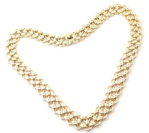 Selten! Vintage authentische Hermes Halskette 18 Karat Gelbgold Link - Bild 1 von 9