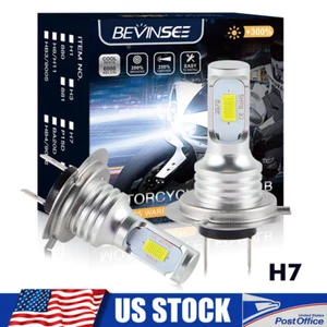 2X H7 LED Headlight Bulbs For Yamaha Roadliner S XV1900S 06-10 # 4SV-84314-00-00 - Picture 1 of 9