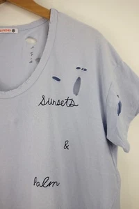 SUNDRY T-shirt Designer Cut Out and Embroidery Tee by Sundry - Picture 1 of 5