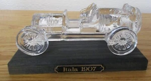 Vintage Hofbauer 1907 ITALA Lead Crystal Glass Car Replica HEAVY - Picture 1 of 6