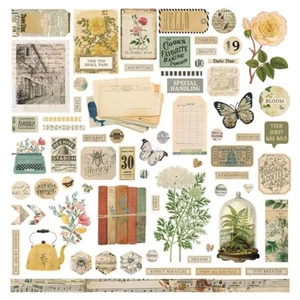 Hoja de pegatinas de elementos Everyday Junque 12x12 PhotoPlay papel álbum de recortes vintage - Imagen 1 de 1