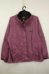 Jack Wolfskin Pink Cotton Collared Long Sleeves Full-Zip Windbreaker Jacket XL - Picture 1 of 21