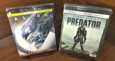 Alien 1979 + Predator 1987  (4K+Blu-ray)-NEW (Sealed)-Free Shipping w/Tracking! - Image 1 of 4