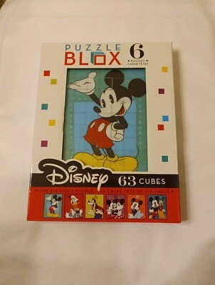 GRANDE Blox Rompecabezas Disney Los Seis Caras 63 Cubos Piezas Brainwright - NUEVO Mickey Foto 1 de 2