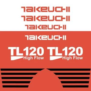 Takeuchi TL120 Decals Stickers Takeuchi Loader Repro Decal Kit - Picture 1 of 1