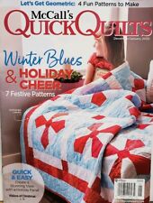 McCalls Quick Quilts Dec Jan 2020 Winter Blues Holiday Cheer FREE SHIPPING CB