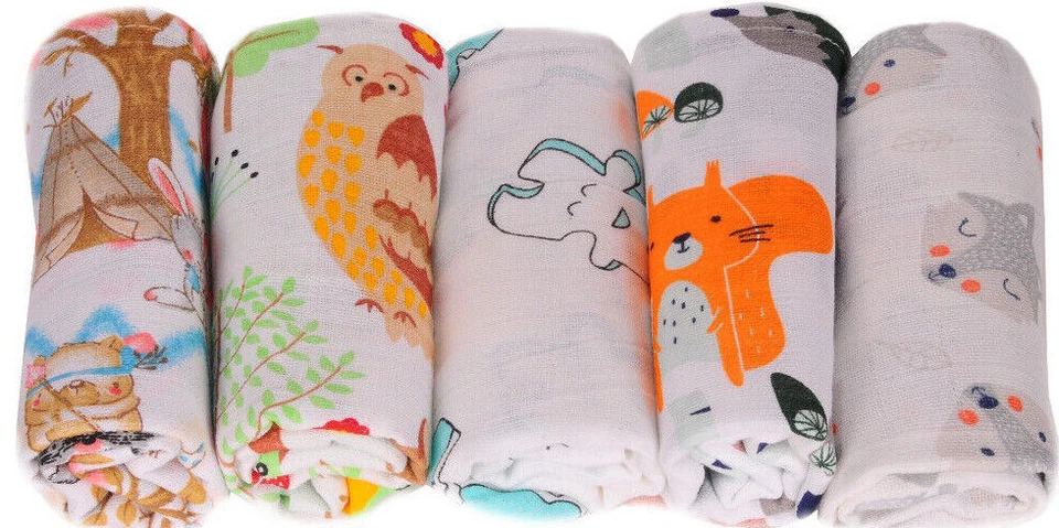 LA BORTINI Juego de 5 pañales para escupir pañales para bebé pañales toalla para bebé