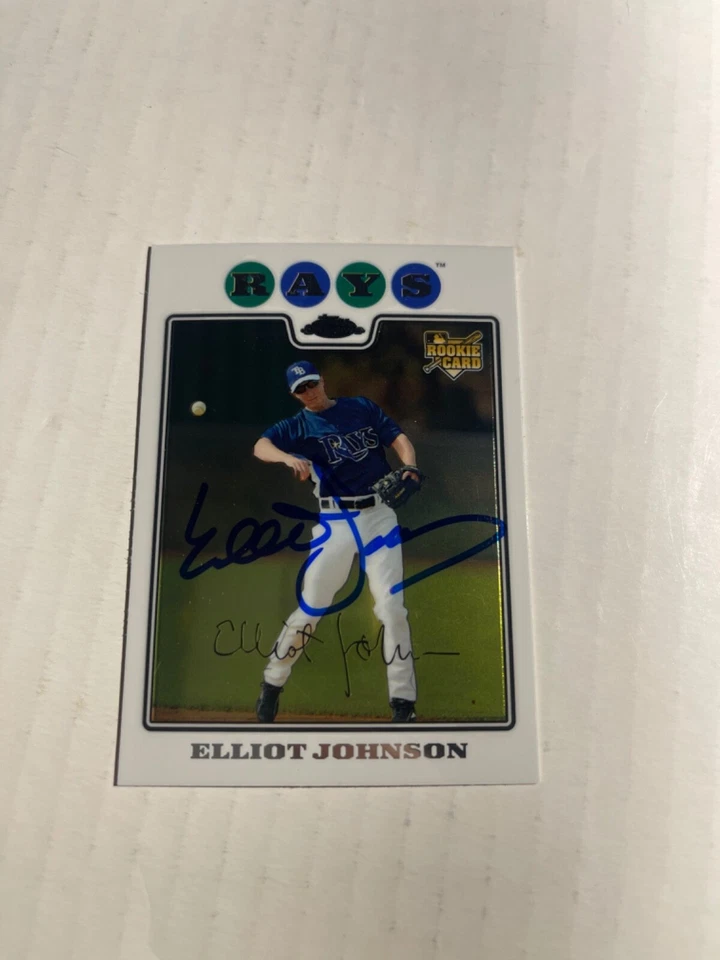 Tampa Bay Rays ELLIOT JOHNSON Signed Card - Image 1 of 1